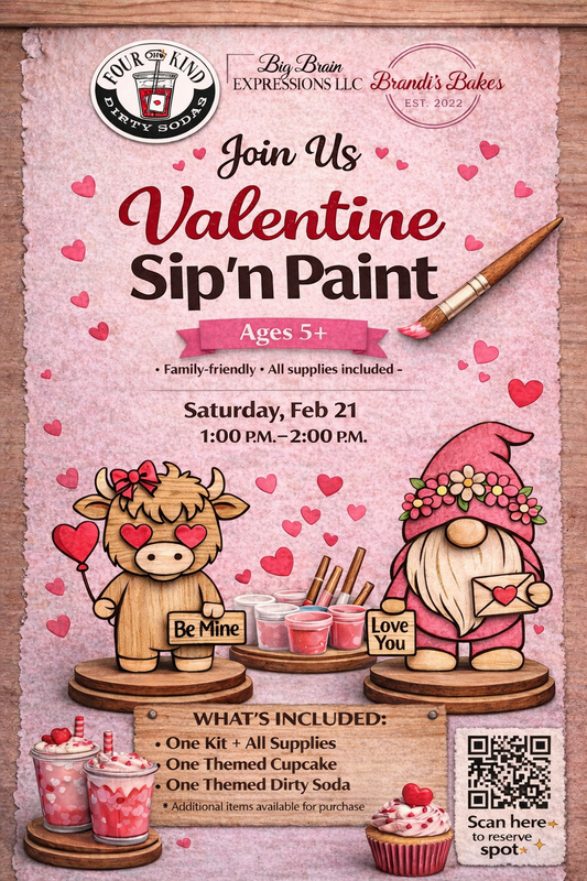 Sip and Paint-February - Valentines Themed